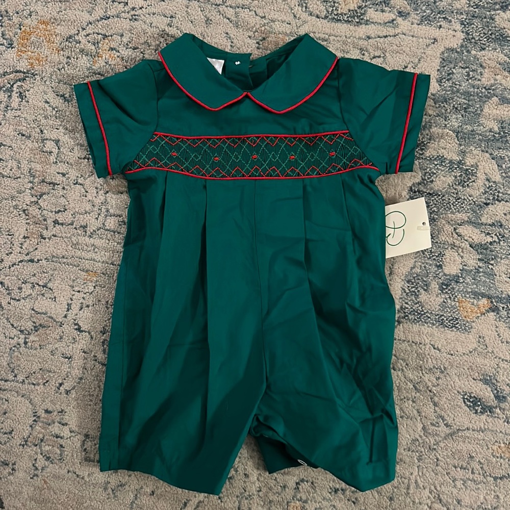 Christmas Short Sleeve Romper for Boys
